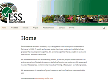 Tablet Screenshot of ess-environment.com